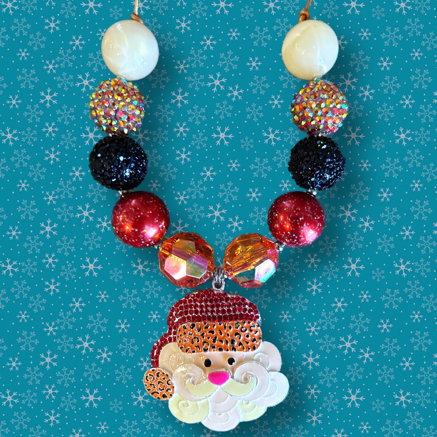 Stylin’ Santa Pendant Necklace