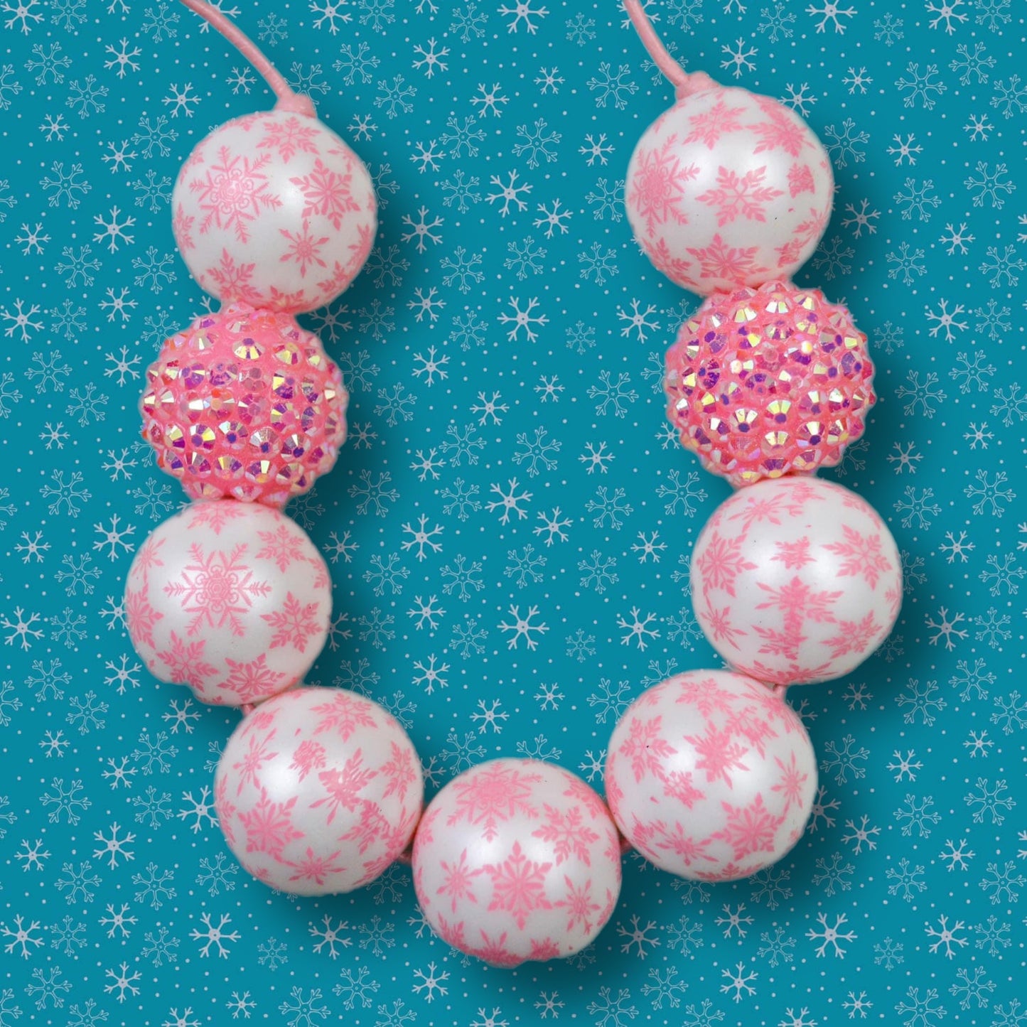 Matte Sweet Snowflakes Basic B. Necklace
