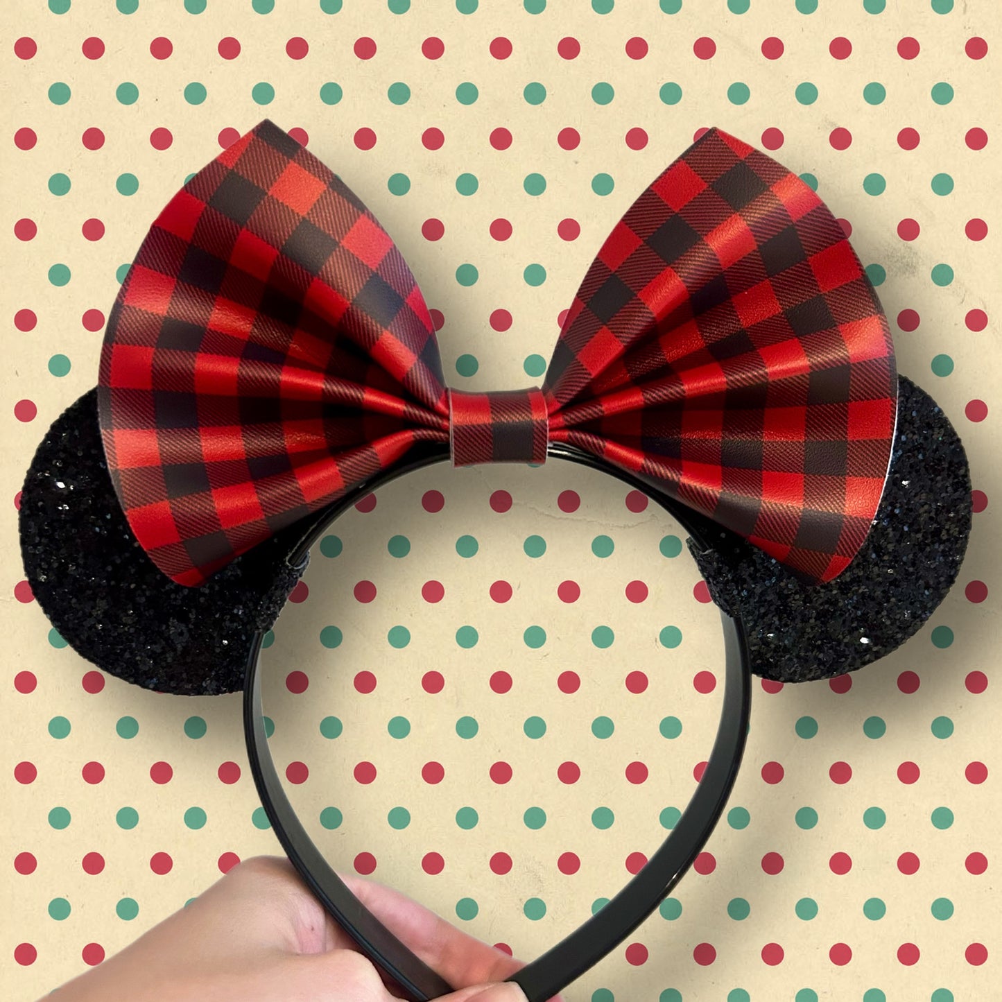 Buffalo Mouse 6” Basic Bow Ears Headband