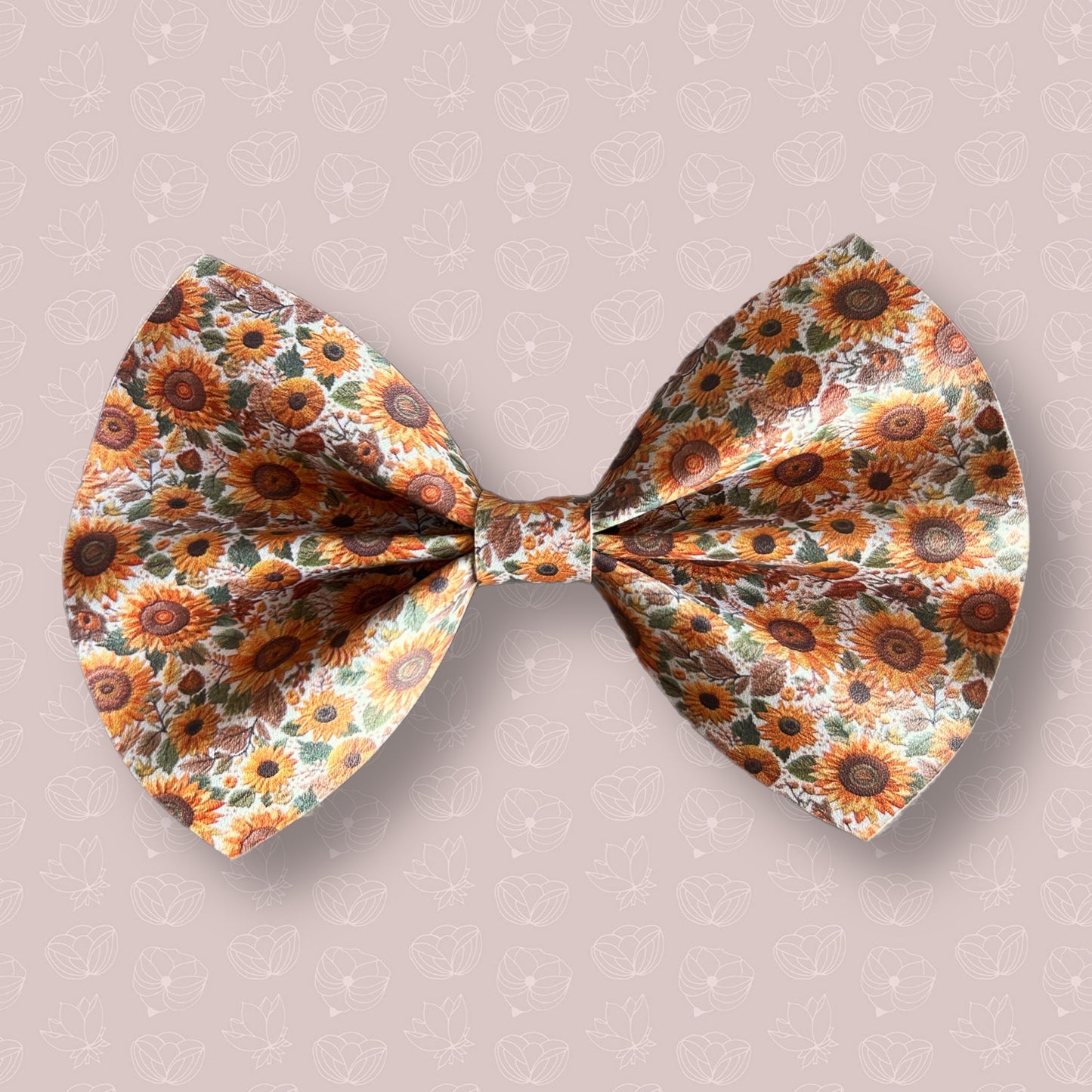 Sunflower Fields 6” Basic Bow on clip
