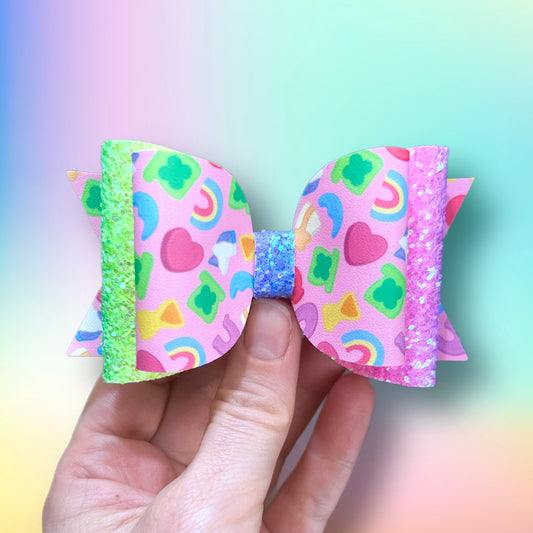 Lucky Charms 4” Bow Topper