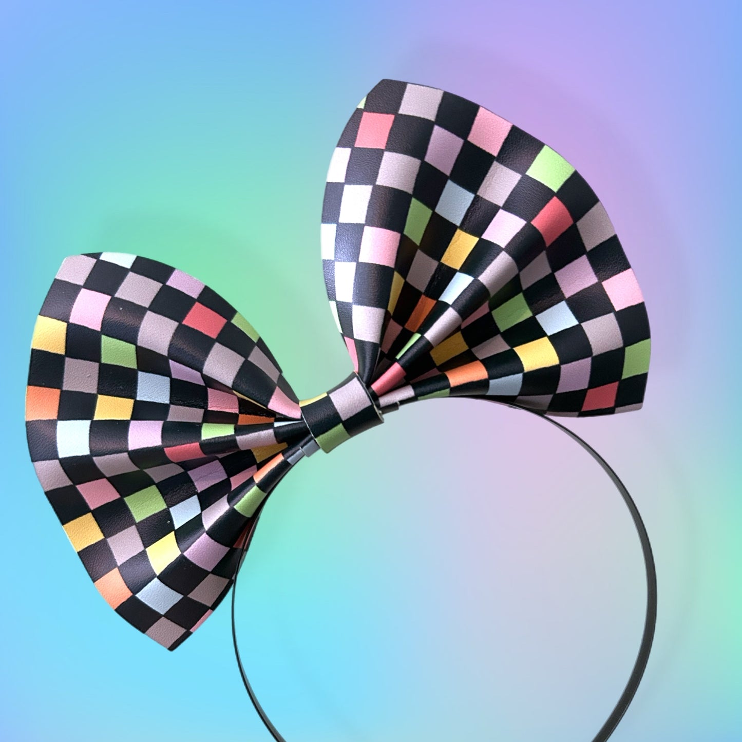 Rainbow Racer 6” Basic Bow Headband