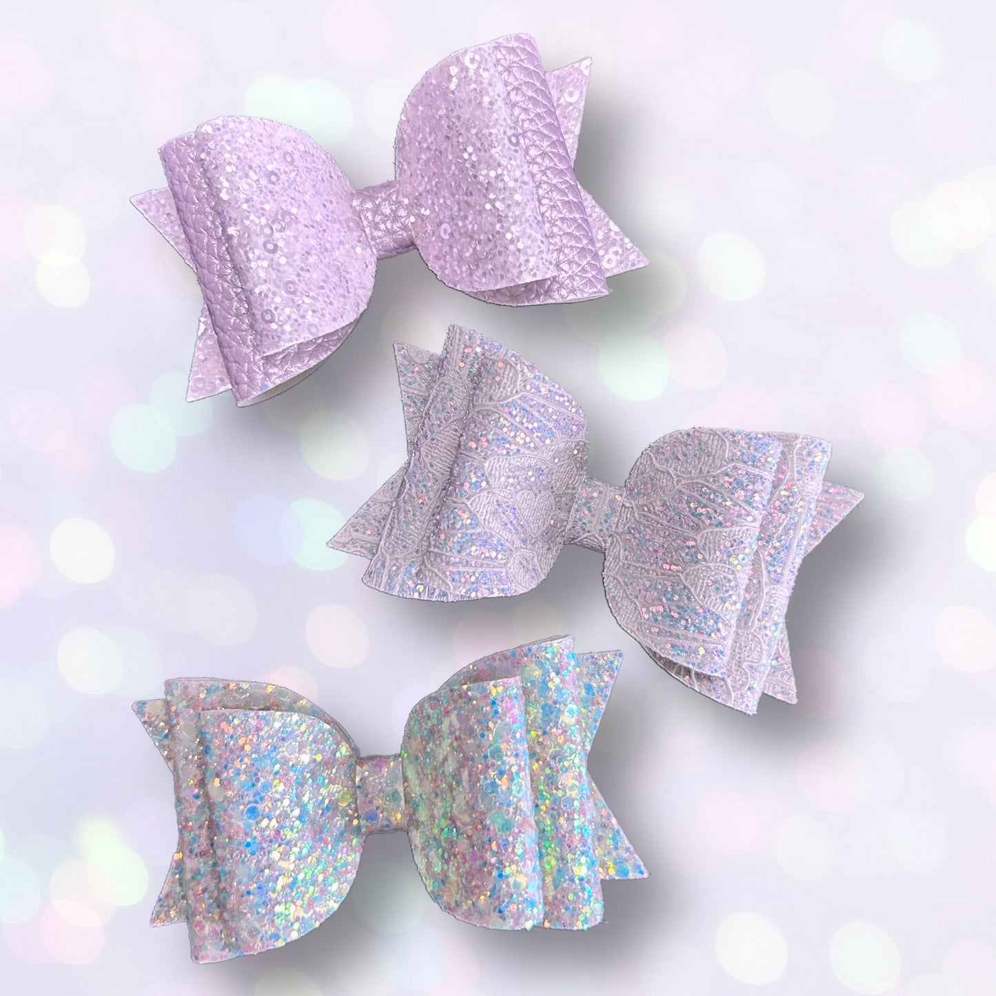 Shimmer Collection 4” Stacked Bows