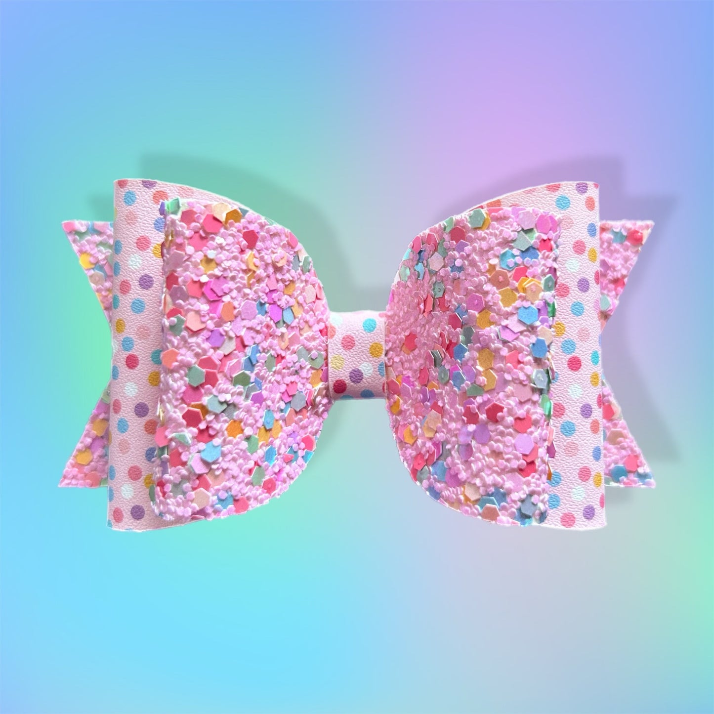 Funfetti 4” Stacked Bow