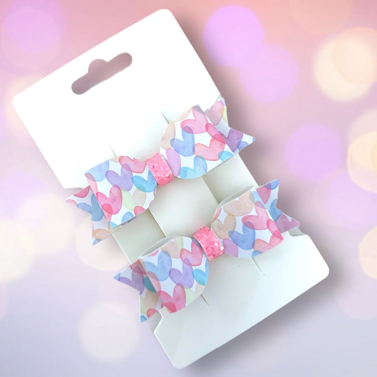 Candy Button Hearts Kitty B 2.5” Piggy Set