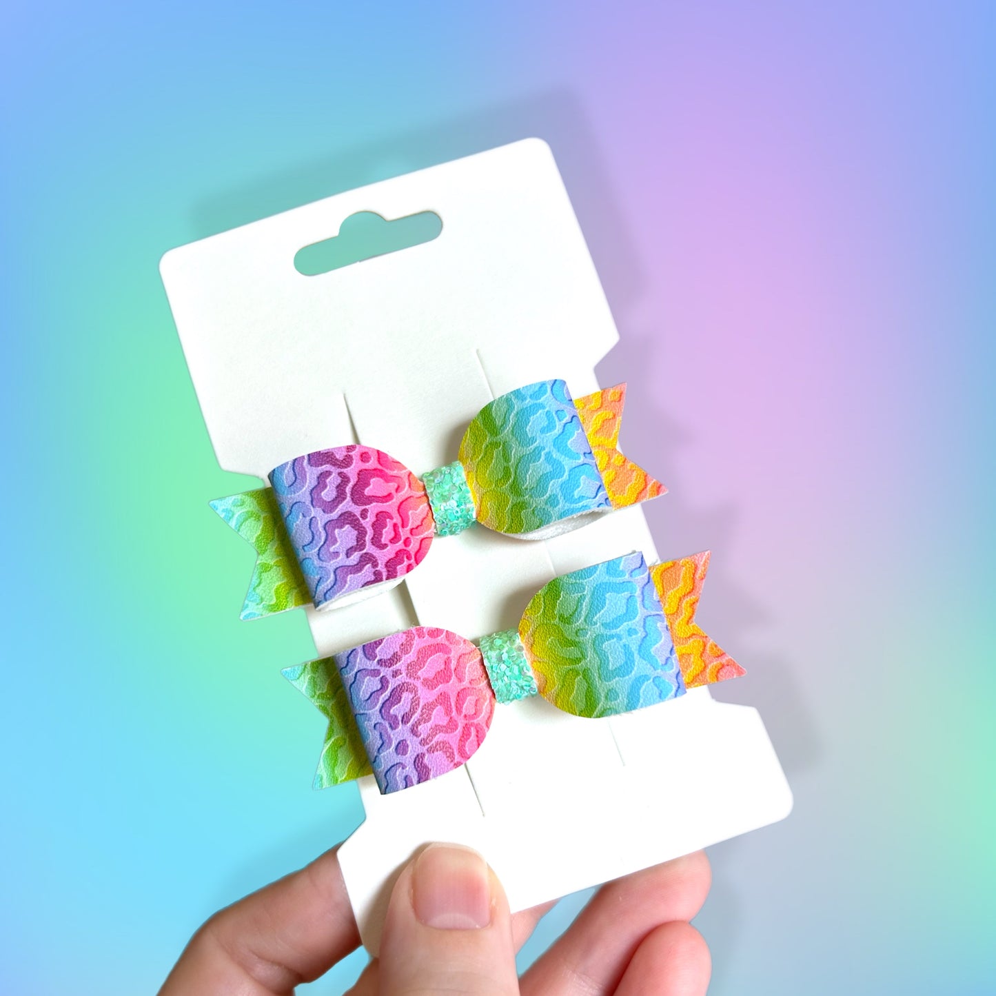 Rainbow Cat Kitty B 2.5” Piggy Set