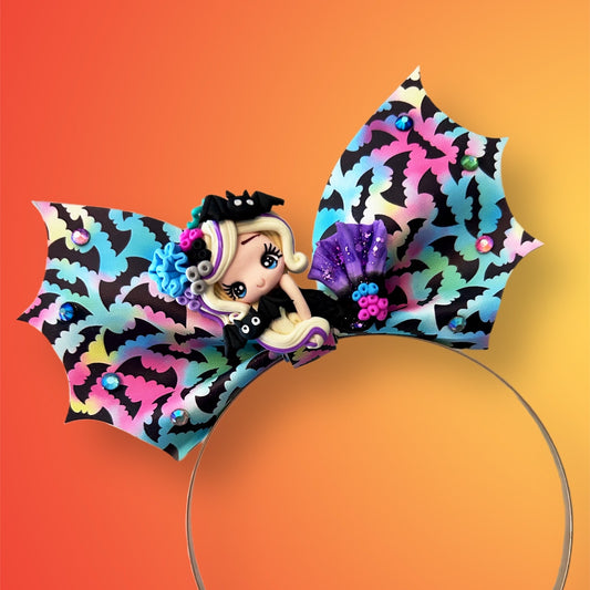 Bat Fish Crazy 6” Bat Bow Headband
