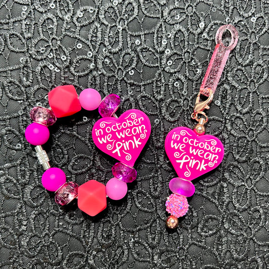 ✨Special Price✨ In October We Wear Pink Straw or Handle Charm