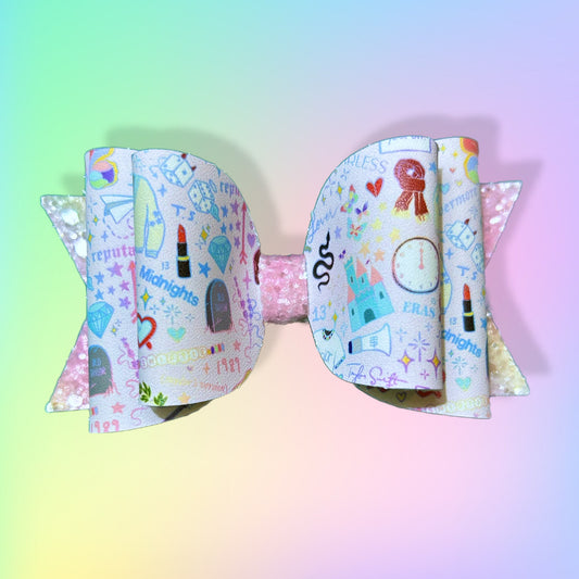 Pastel Eras 4” Stacked Bow