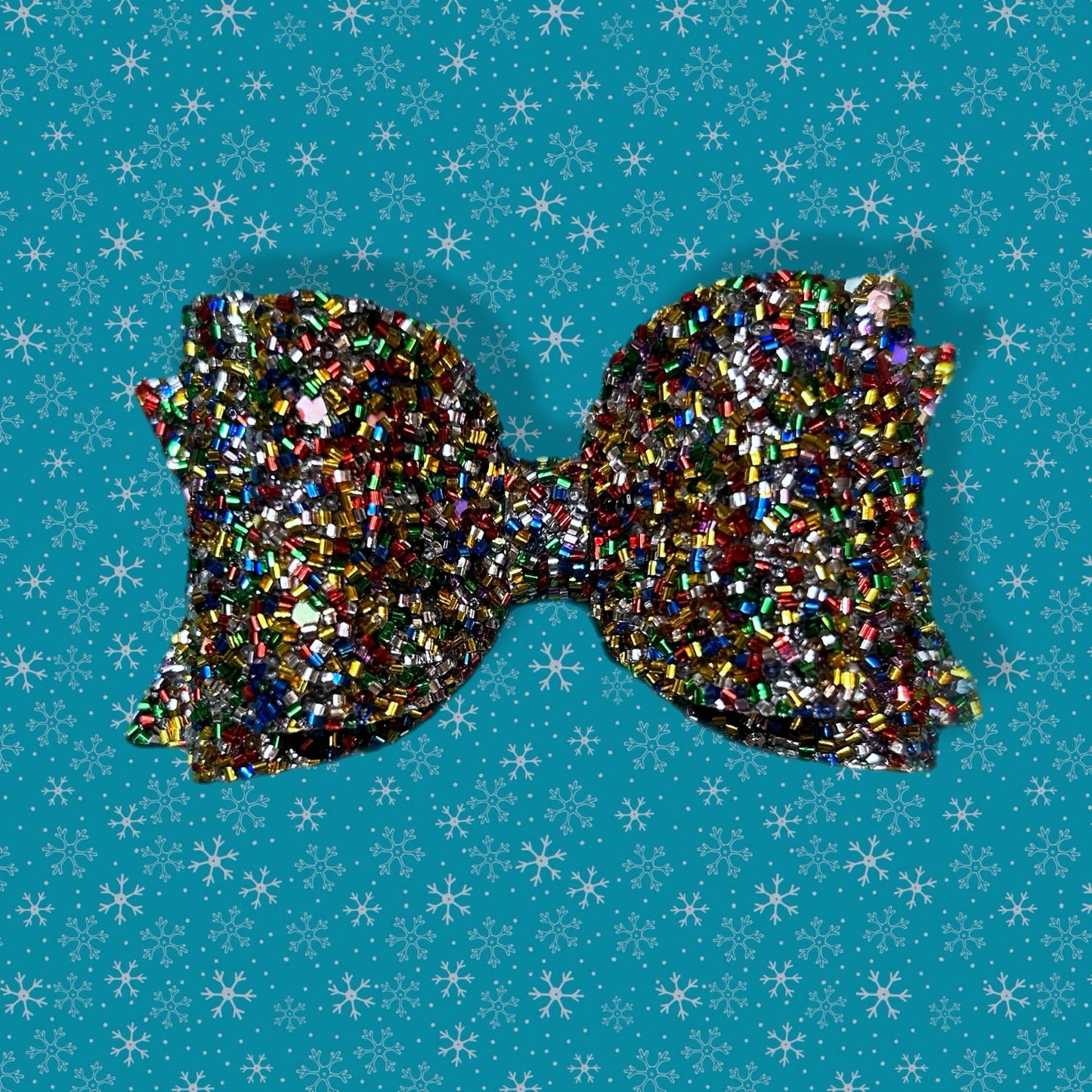 Jingle Bell Rock 4” Stacked Bow