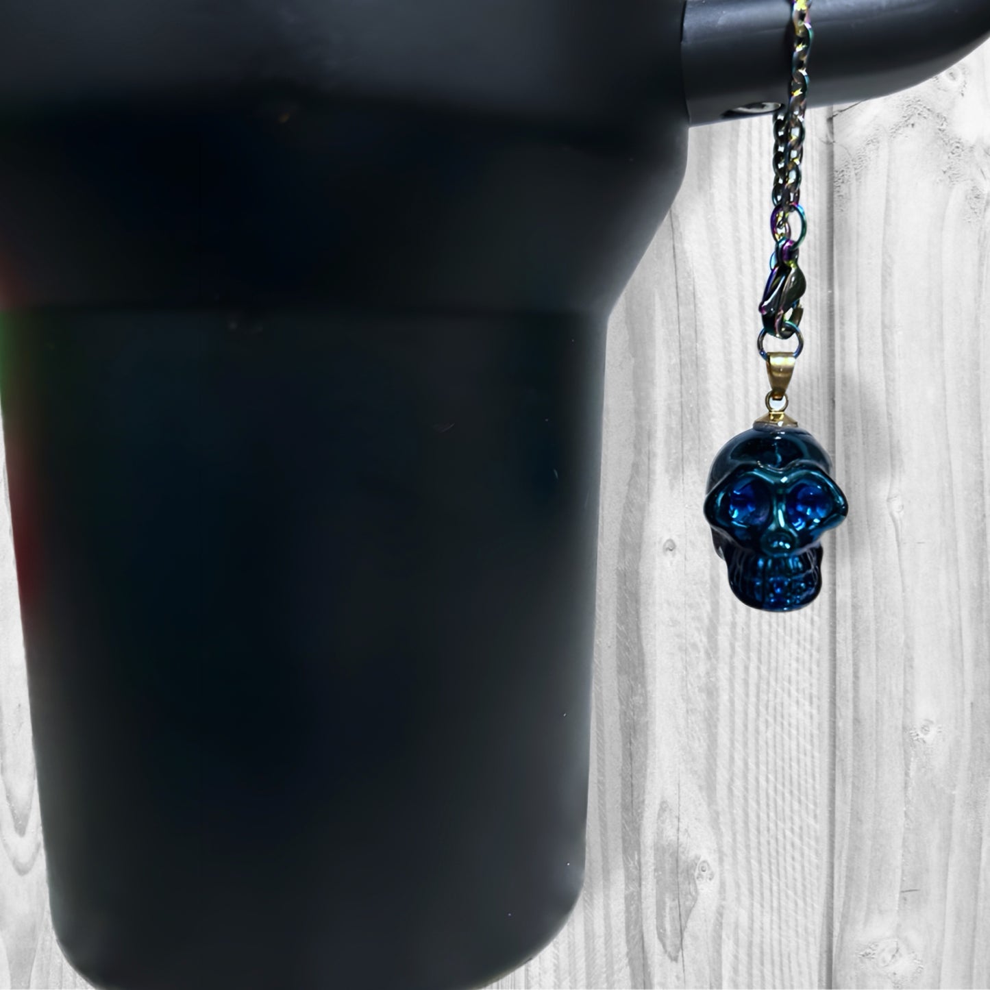 Dark Chroma Skull Cup Charm