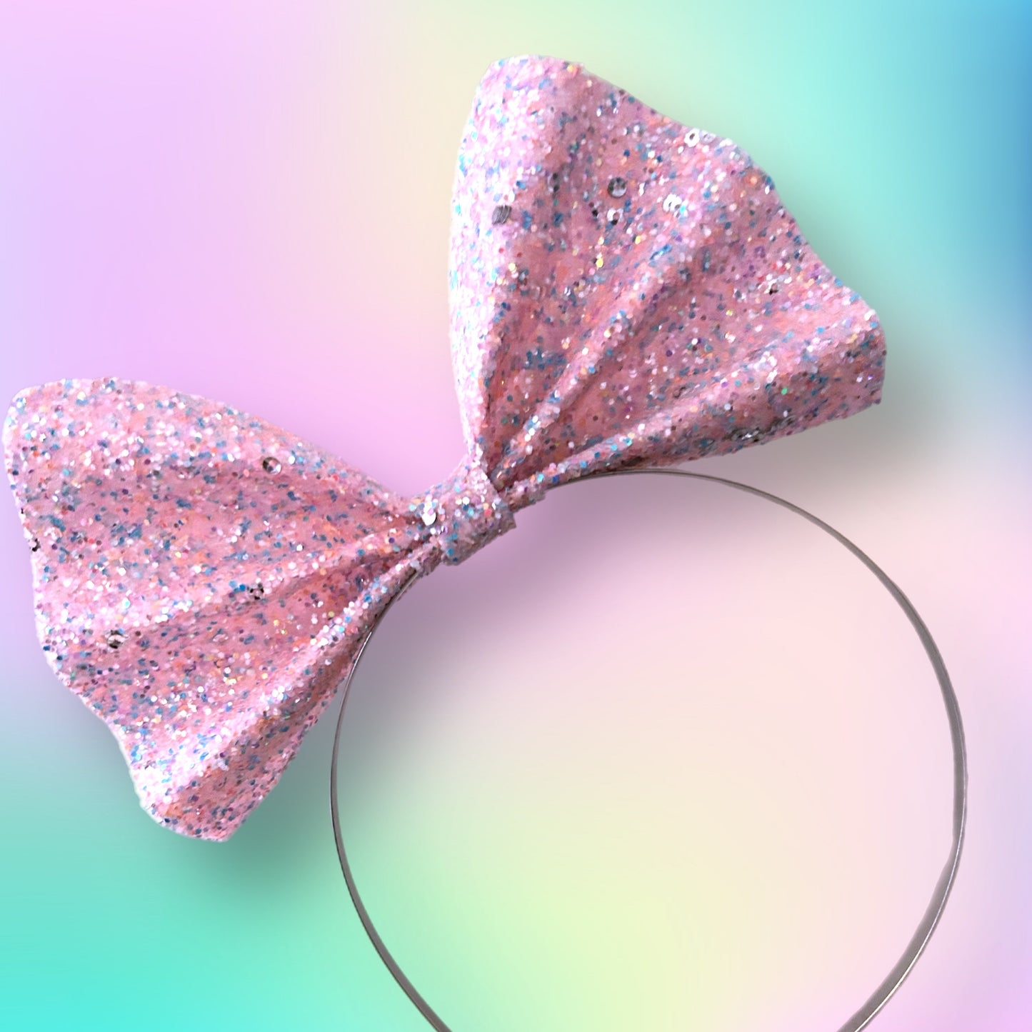 Sequin Princess 6” Basic Bow Headband