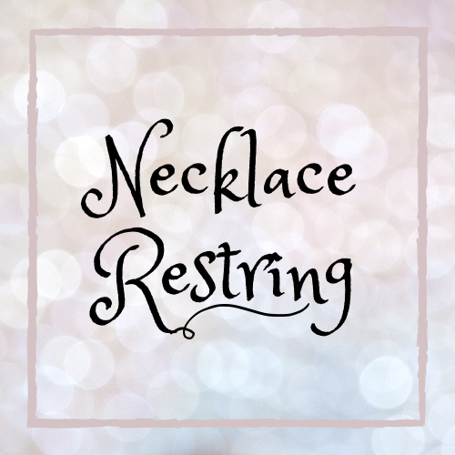 Necklace Restring (READ LISTING DESCRIPTION)